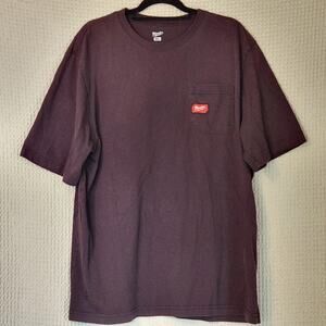 Milwaukee Shirt Mens XL Black Pocket Logo Tagless Crewneck Jersey Work Tee